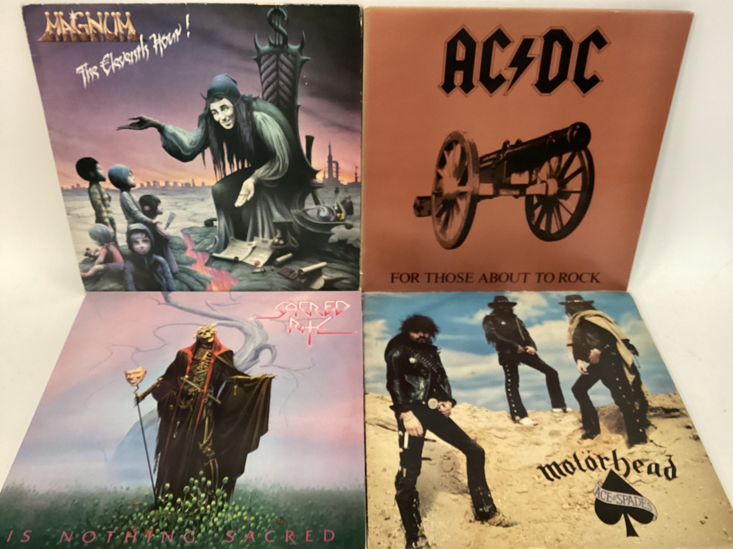 SELECTION OF 15 HEAVY METAL VINYL LP RECORDS. Artists here include - AC/DC - Motörhead - Magnum - - Image 3 of 3