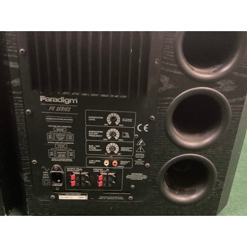 PARADIGM CINEMA SUB SPEAKERS X 2. Here we have model No.s PS-1000 which have built in amps. - Image 4 of 4