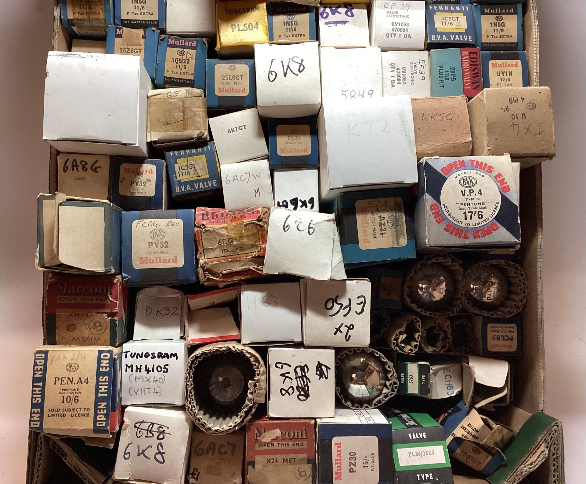 LARGE COLLECTION OF VARIOUS VINTAGE VALVES. Here we find a mixture of old and new stock valves - Image 3 of 4