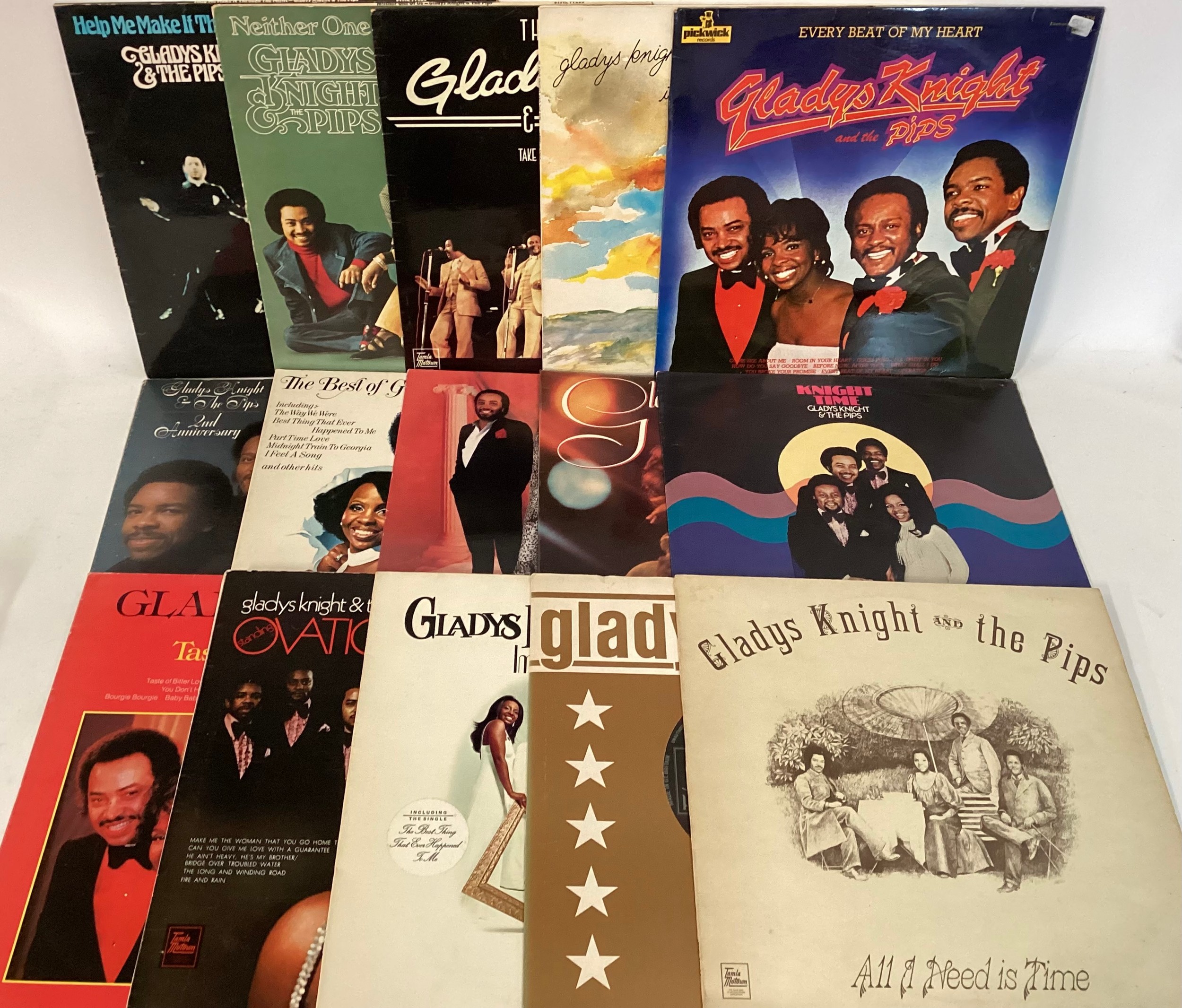 GLADY’S KNIGHT AND THE PIPS VINYL ALBUMS. Here we find various lp vinyls to include - All I Need