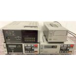 SONY BETAMAX VIDEO CASSETTE PLAYERS WITH ACCESSORIES. We have 2 x SL-F1UB cassette recorders along