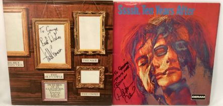 SIGNED VINYL ALBUMS FROM TEN YEARS AFTER AND EMERSON LAKE AND PALMER. Both albums are found here