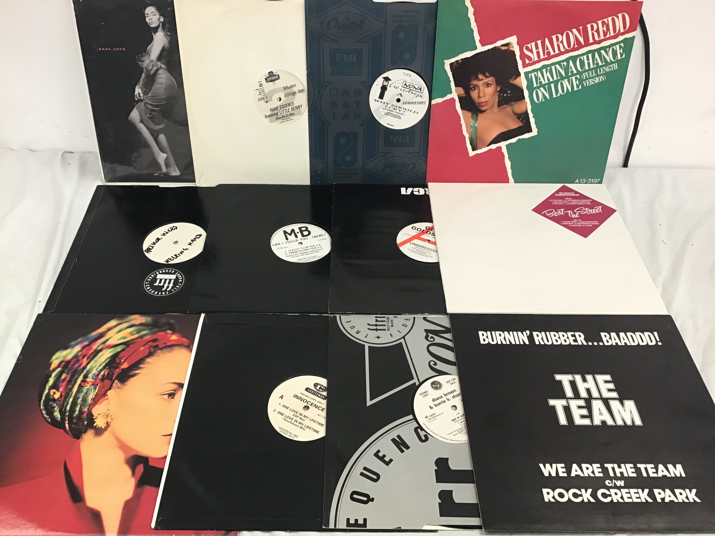 COLLECTION OF SOULFUL 12” DEMO / PROMO VINYL RECORDS. Artists include - Innocense - Dina Carroll - - Image 2 of 2