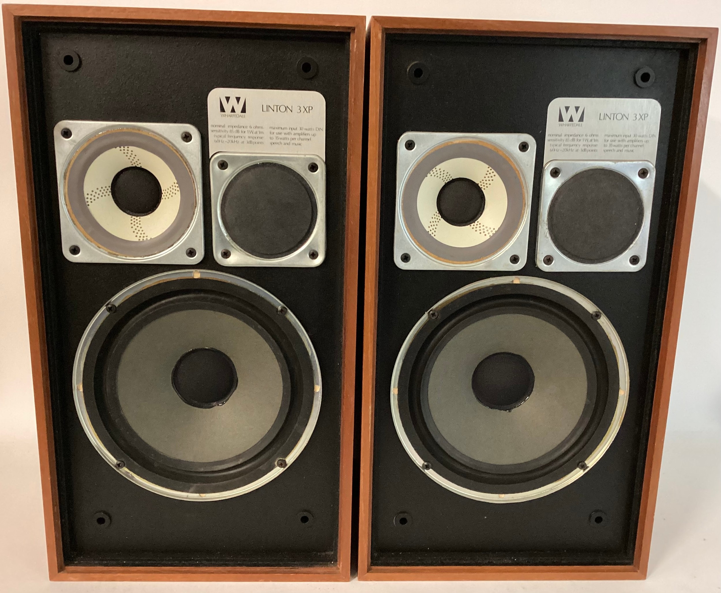 PAIR OF WHARFEDALE LINTON SPEAKERS.These are model 3XP and are in teak cabinets that are in lovely - Image 2 of 5