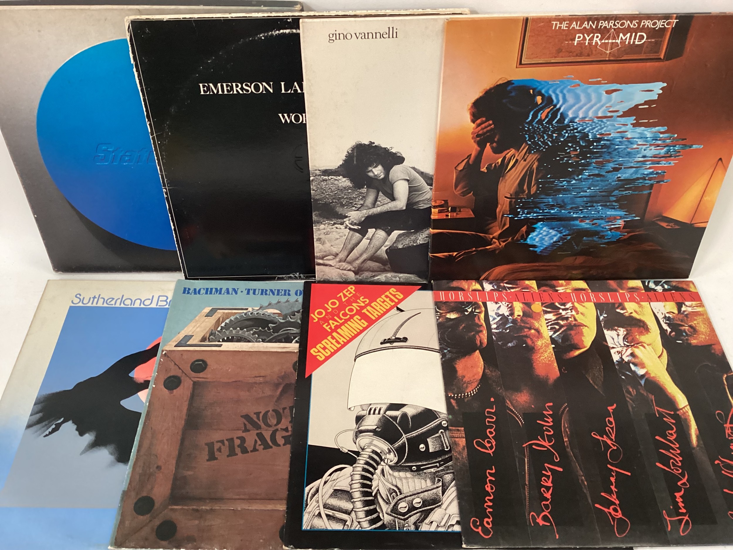 BOX OF VARIOUS ROCK / PROG ROCK VINYL RELATED ALBUMS. Titles here come from artists to include - The - Image 3 of 4