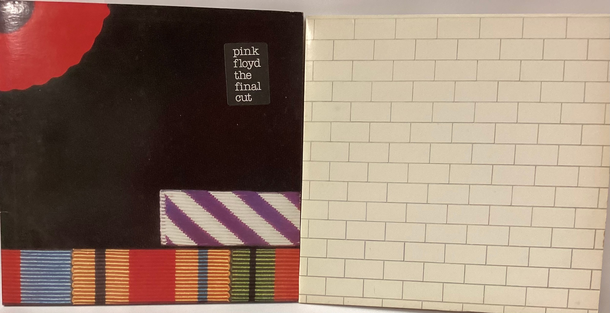 PINK FLOYD VINYL LP RECORDS X 2. Copies here include ‘The Wall’ double album on Harvest SHDW 411
