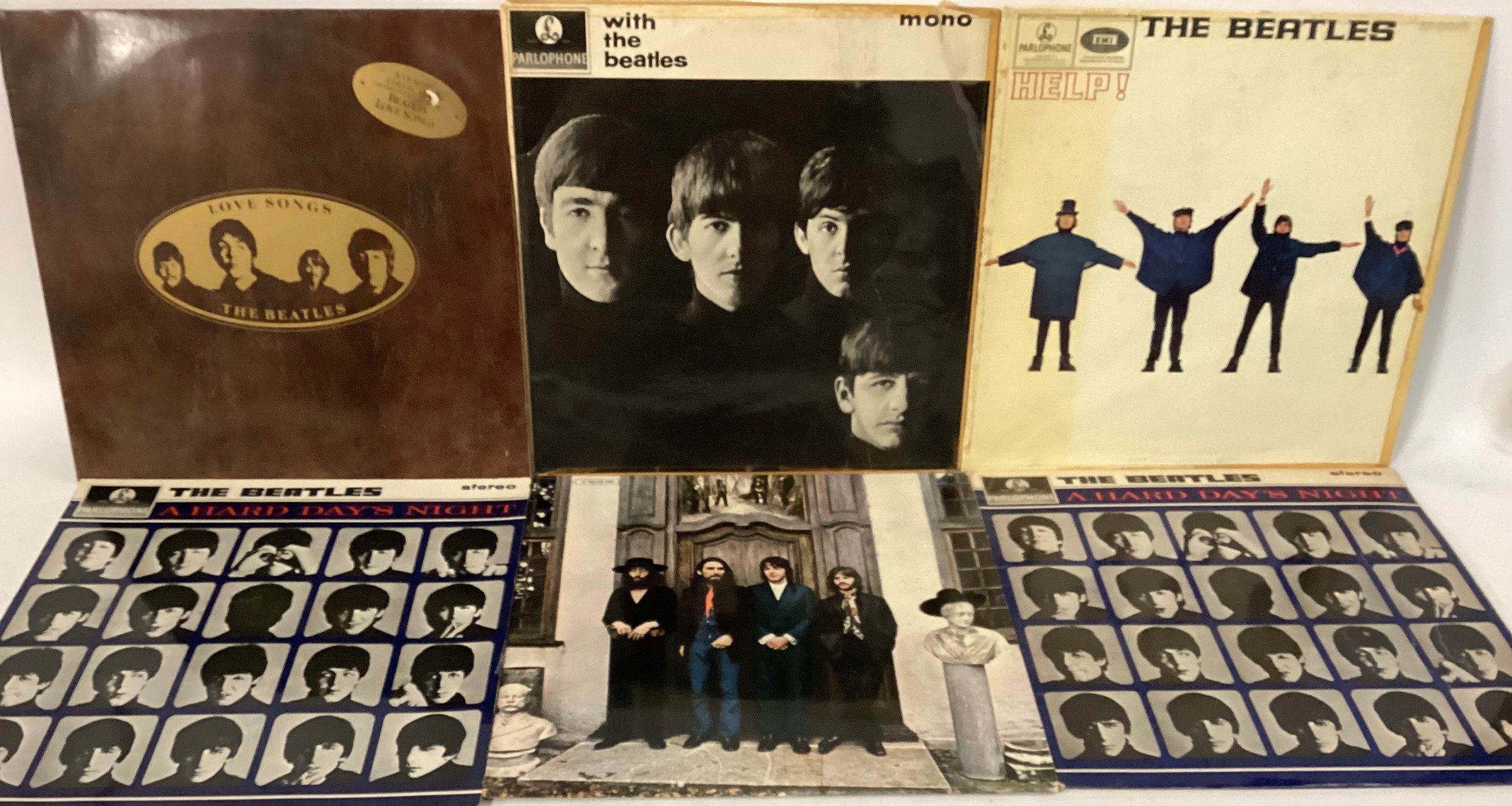 THE BEATLES VARIOUS VINYL ALBUMS X 6. Here we find a copy of ‘Hey Jude’ on Apple 1C 06204348 - ‘With