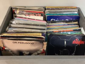 BOX OF VARIOUS ROCK / PUNK RELATED VINYL SINGLES. Here we find a wide selection of various singles