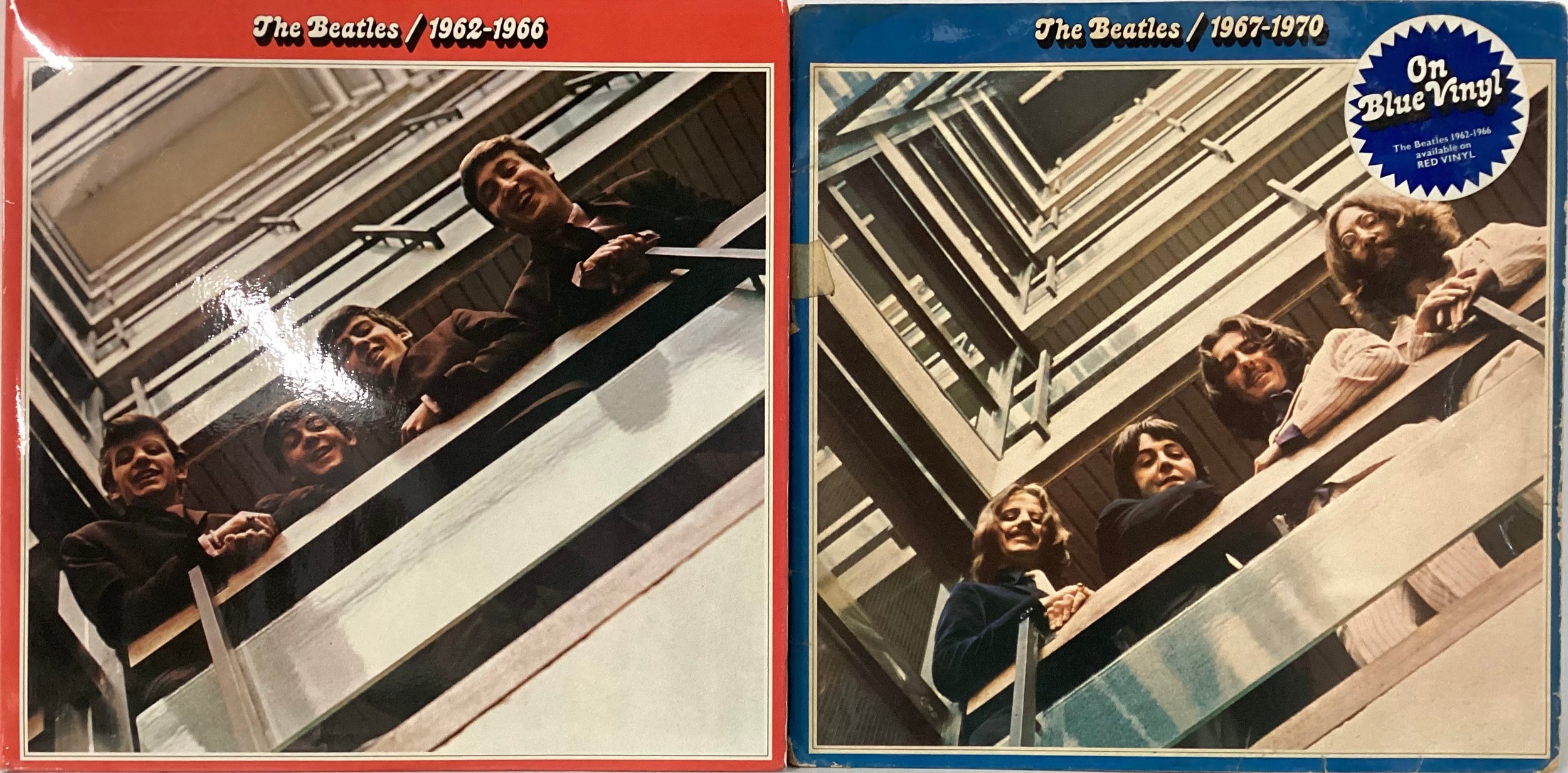 THE BEATLES VINYL ALBUMS X 2. Here we have a copy of ‘1962/1966’ on black vinyl in gatefold sleeve