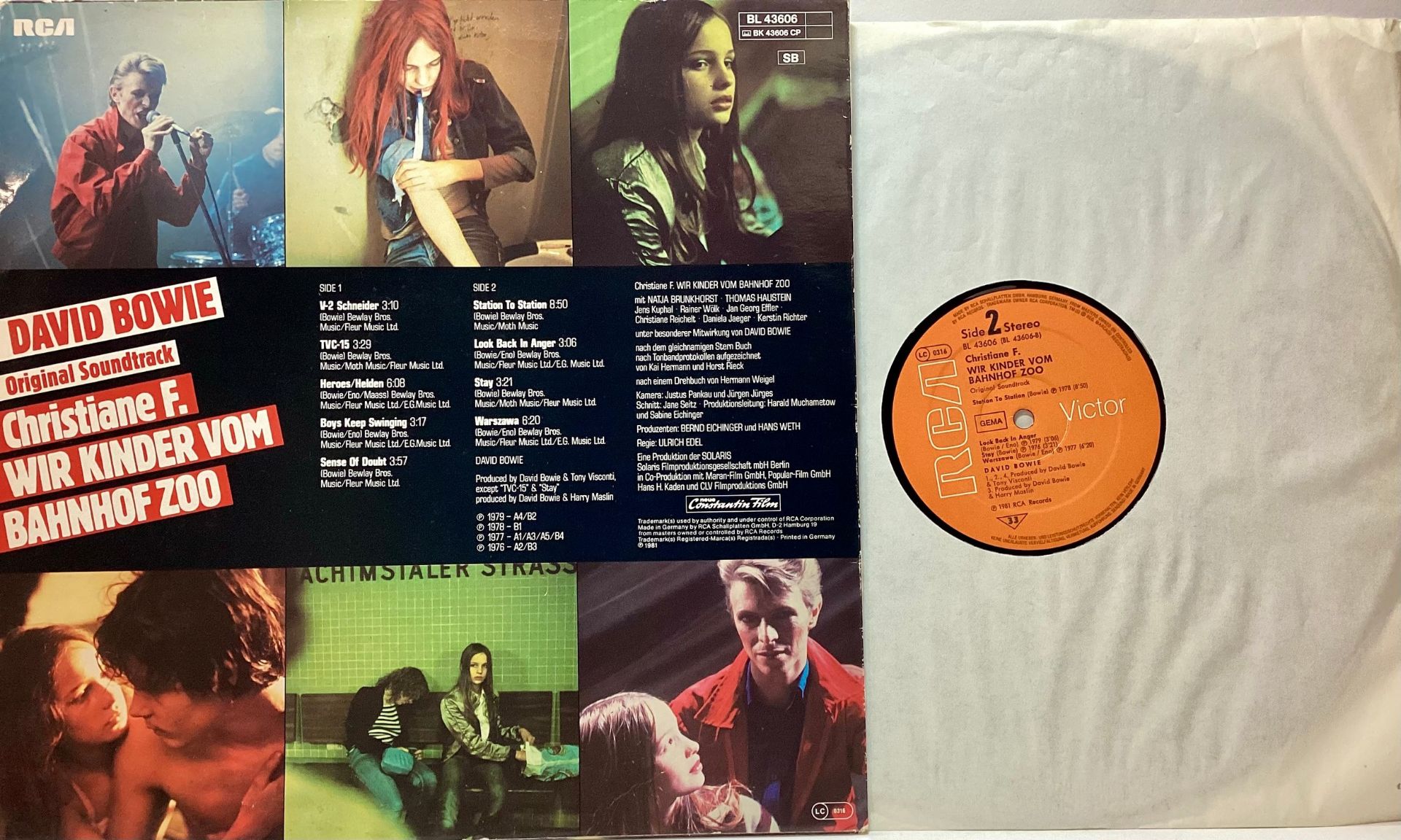 DAVID BOWIE VINYL RECORDS ‘YOUNG PERSONS GUIDE TO THE ORCHESTRA AND CHRISTIANE F’. Both vinyl albums - Image 2 of 3