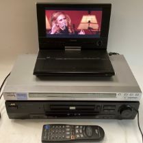 DVD PLAYERS X 3. Found here are DVD players from Sony - JVC (with remote and instruction book )