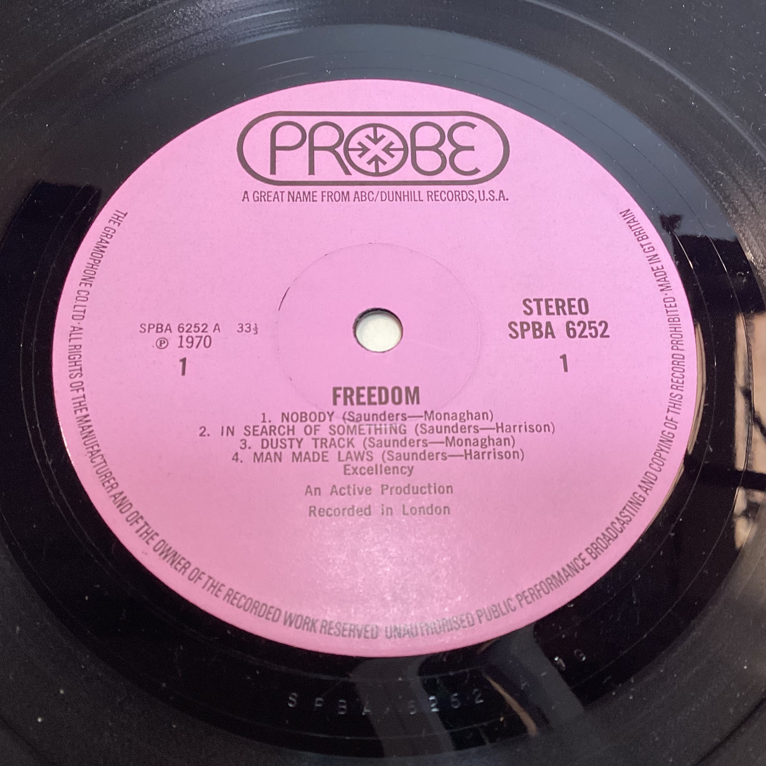 FREEDOM SELF TITLED LP ORIGINAL VINYL. This is a rare copy of Freedom's Self Titled album, their 3rd - Image 4 of 5