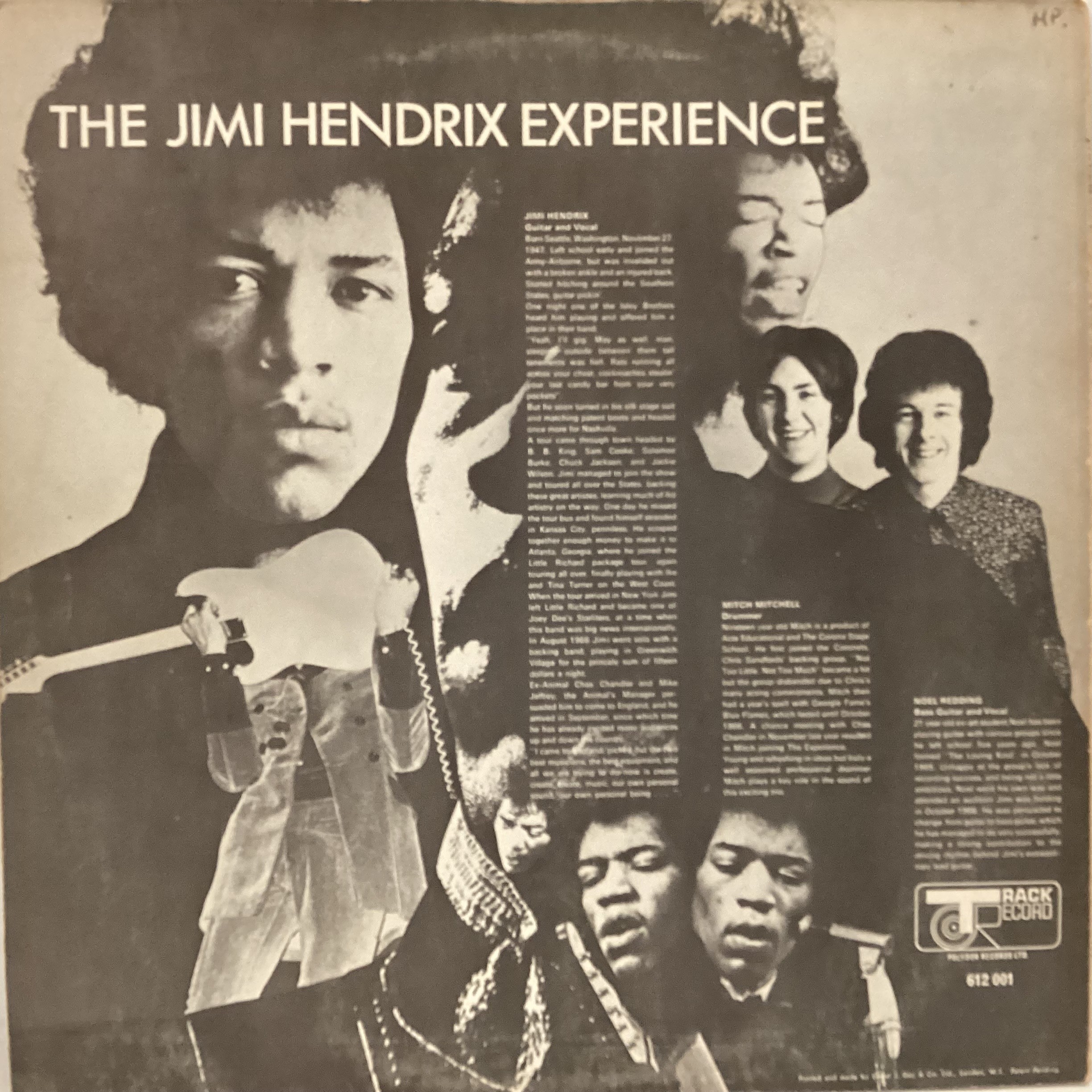 JIMI HENDRIX EXPERIENCE VINYL LP RECORD ‘ARE YOU EXPERIENCED’. From 1965 this is an original Track - Image 2 of 4