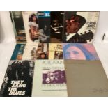 COLLECTION OF VARIOUS BLUES AND FOLK VINYL LP RECORDS. TITLES HERE FROM - Elmore James - Fairport