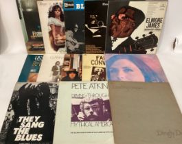 COLLECTION OF VARIOUS BLUES AND FOLK VINYL LP RECORDS. TITLES HERE FROM - Elmore James - Fairport