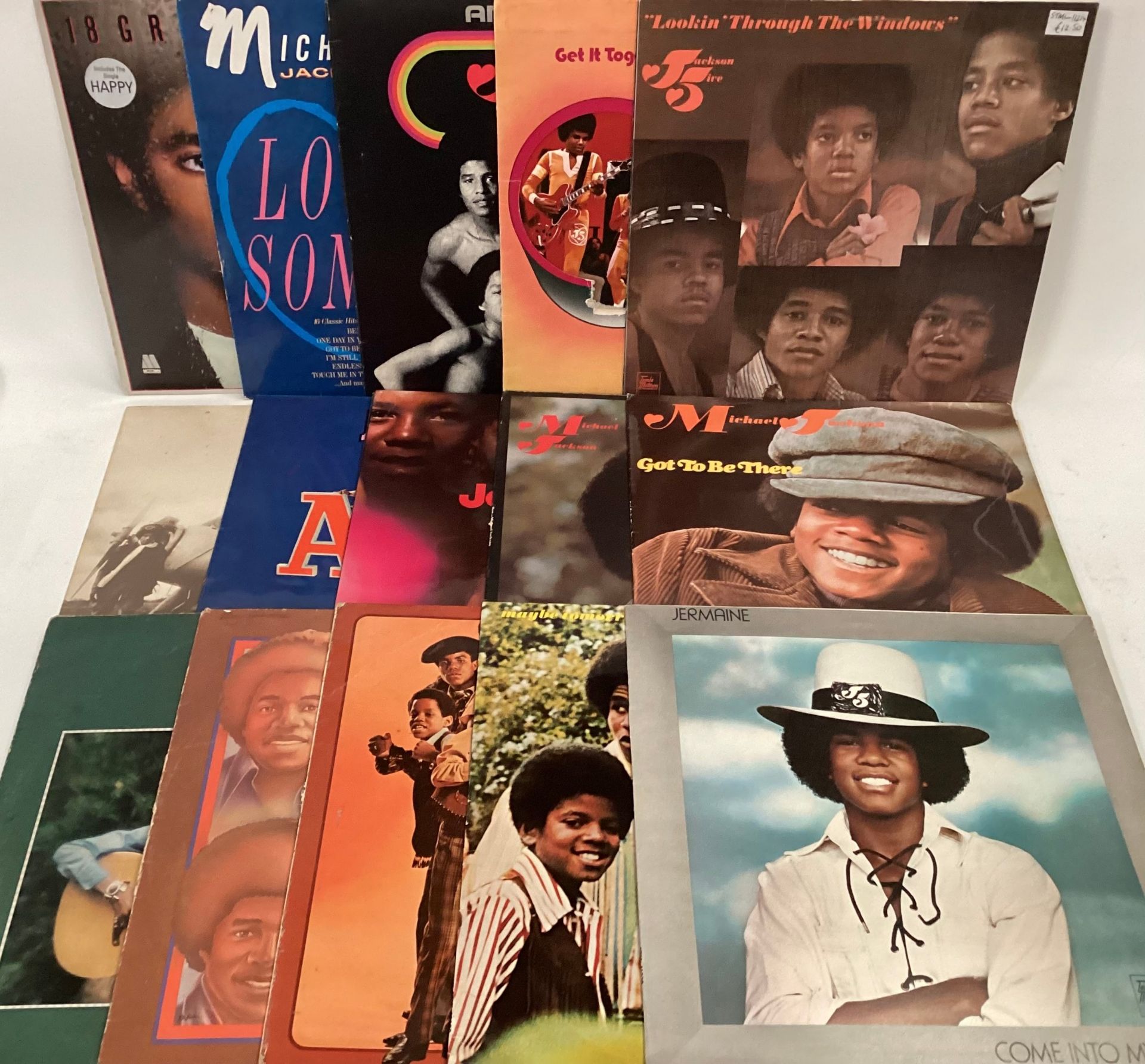 SELECTION OF THE JACKSONS VINYL RELATED ALBUMS. To include albums by - Michael Jackson - Jermaine