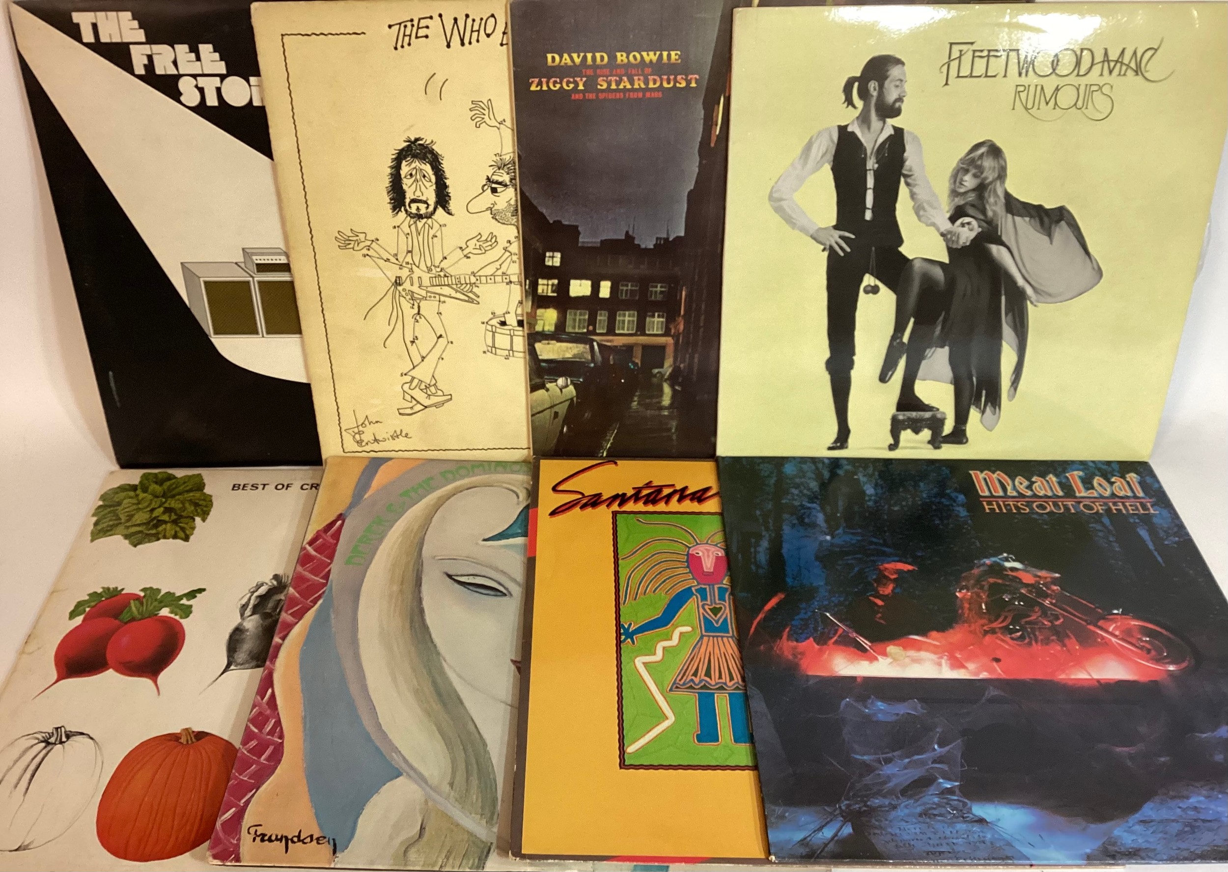 CASE OF VARIOUS ROCK AND POP VINYL LP RECORDS. This selection has artists - Santana - Pink Floyd - - Image 4 of 4