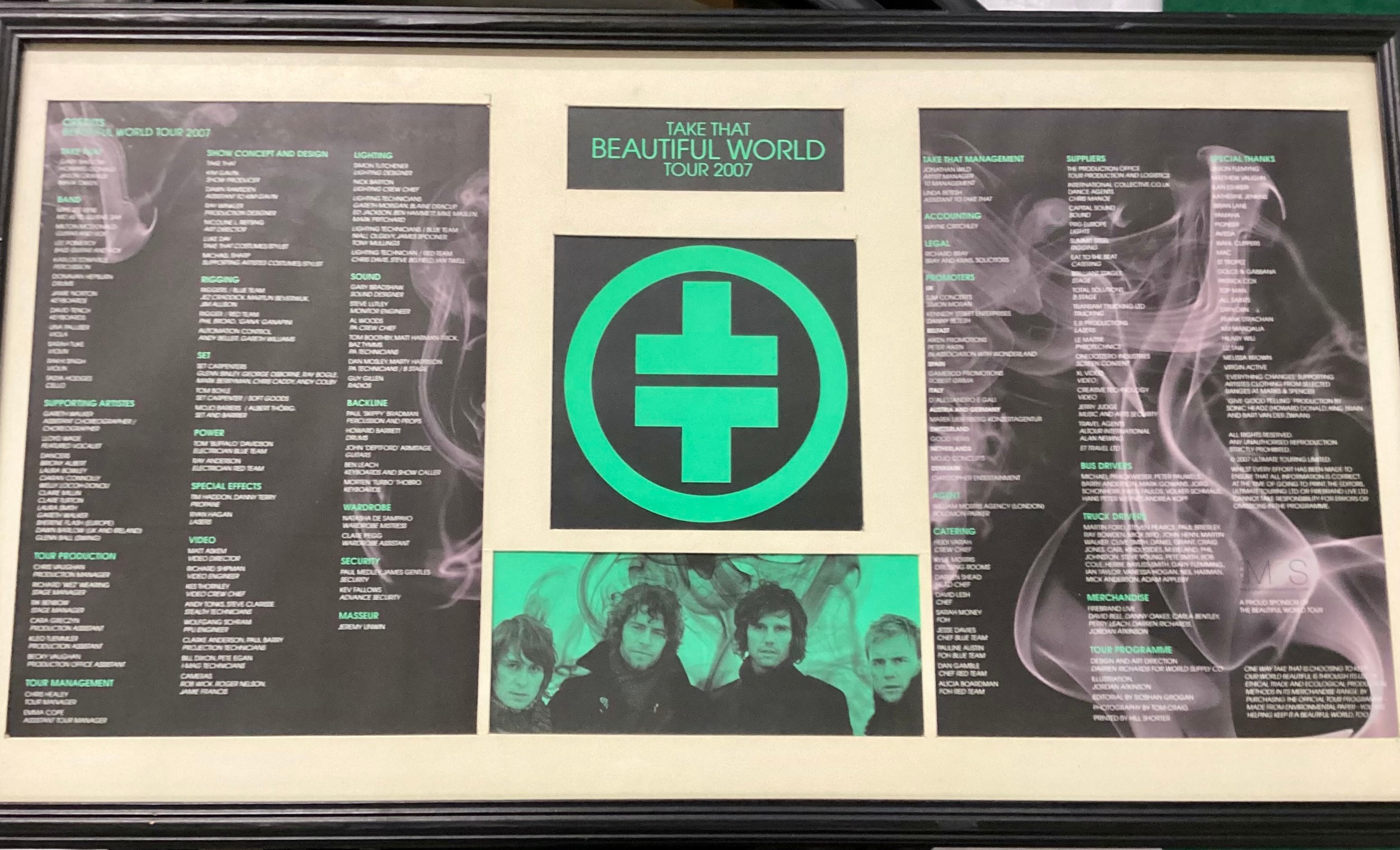 TAKE THAT WALL HANGING ALBUM FRAMED DISPLAYS X 2. First we have a display of “Progress Live” from - Image 4 of 6