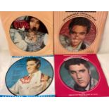 VINYL LP PICTURE DISC’S OF ELVIS PRESLEY. Here we find 4 records with titles - Hot Dog - Jailhouse
