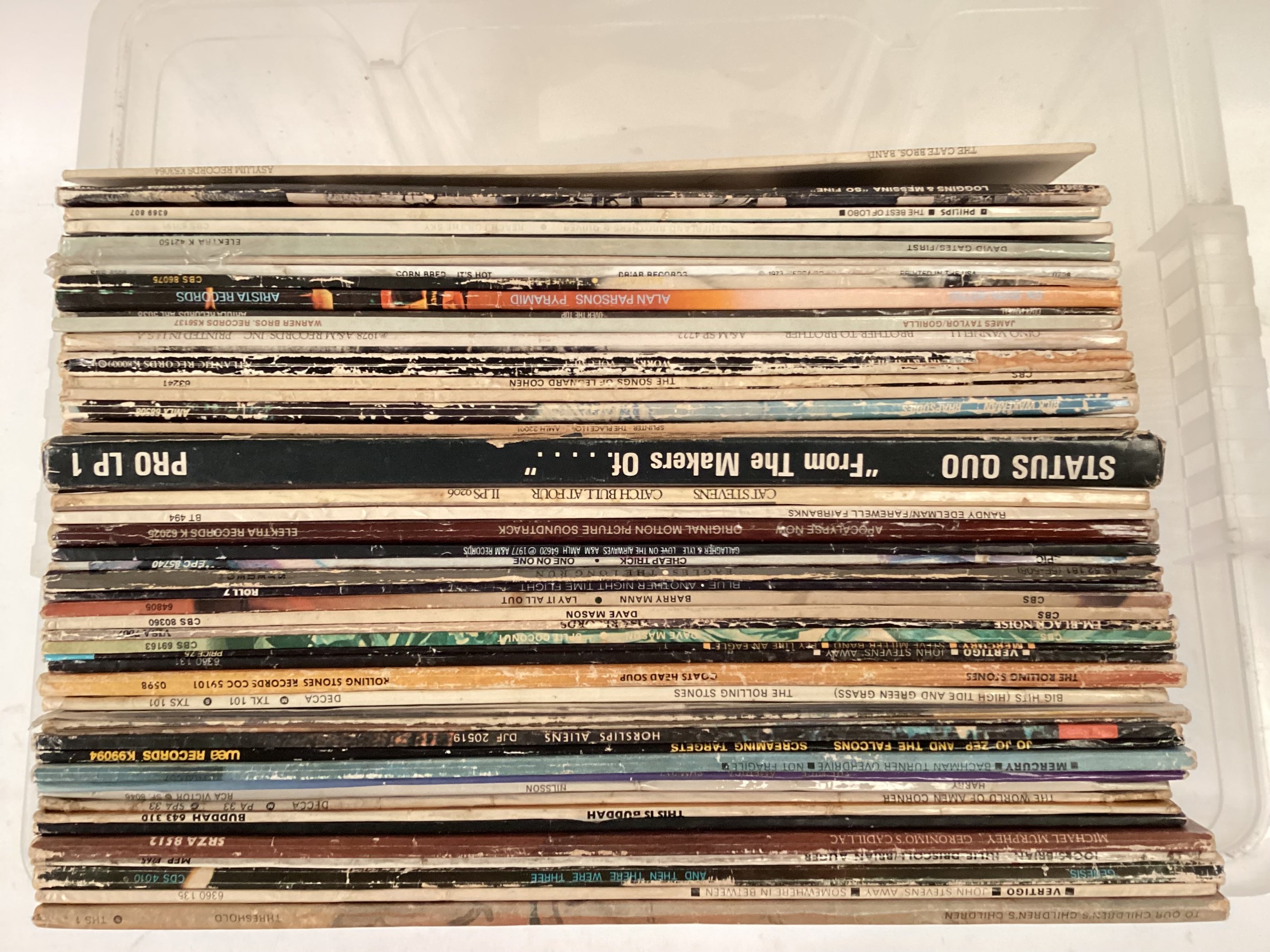 BOX OF VARIOUS ROCK / PROG ROCK VINYL RELATED ALBUMS. Titles here come from artists to include - The - Image 2 of 4