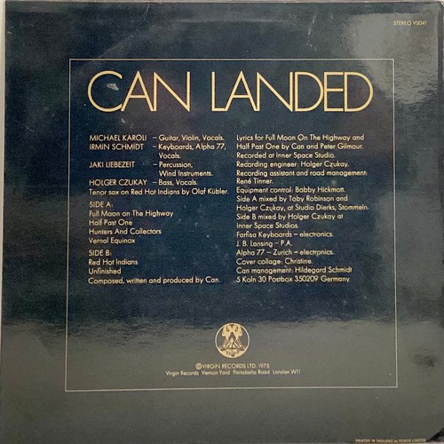 CAN VINYL LP RECORD ‘LANDED’ - Image 2 of 4