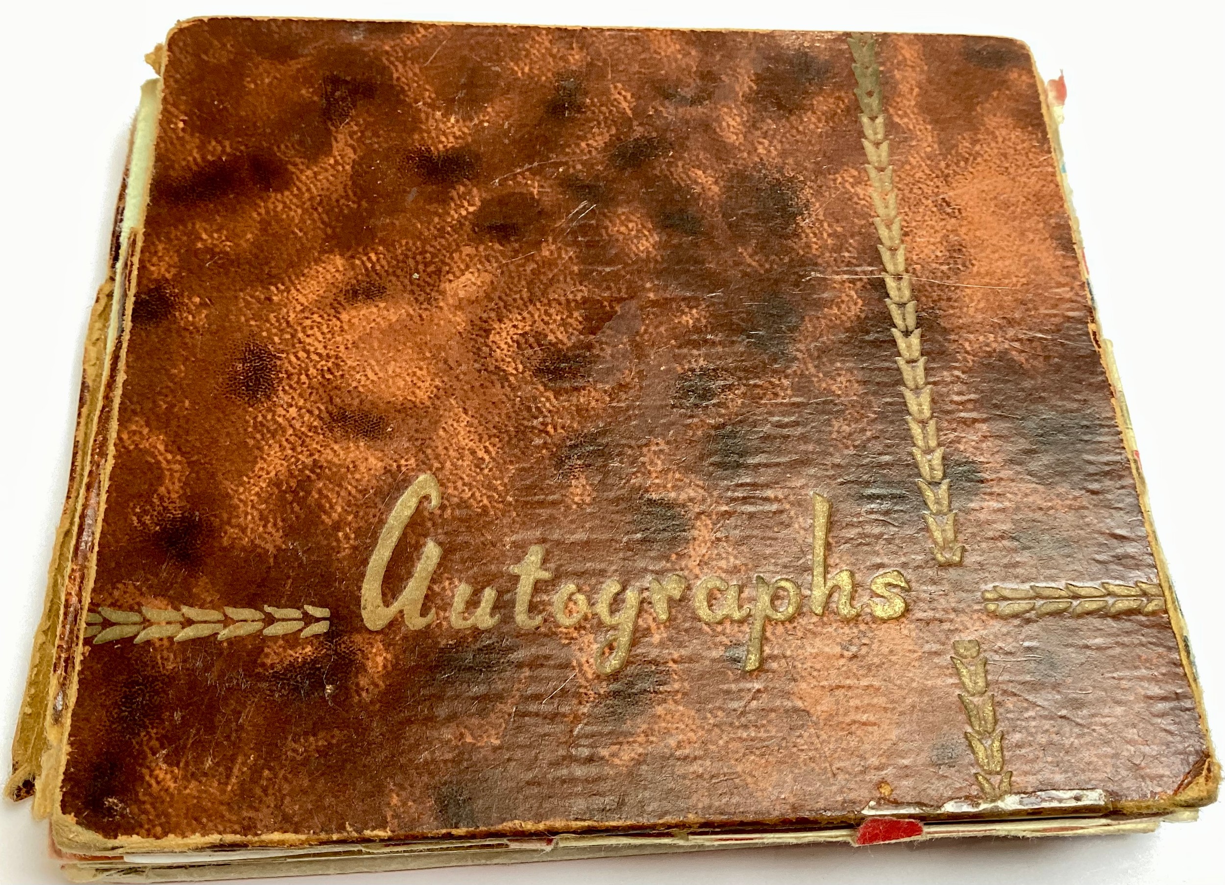 GENUINE 1960’S AUTOGRAPH BOOK CONTAINING VARIOUS POP / ROCK STARS. The book has seen better days