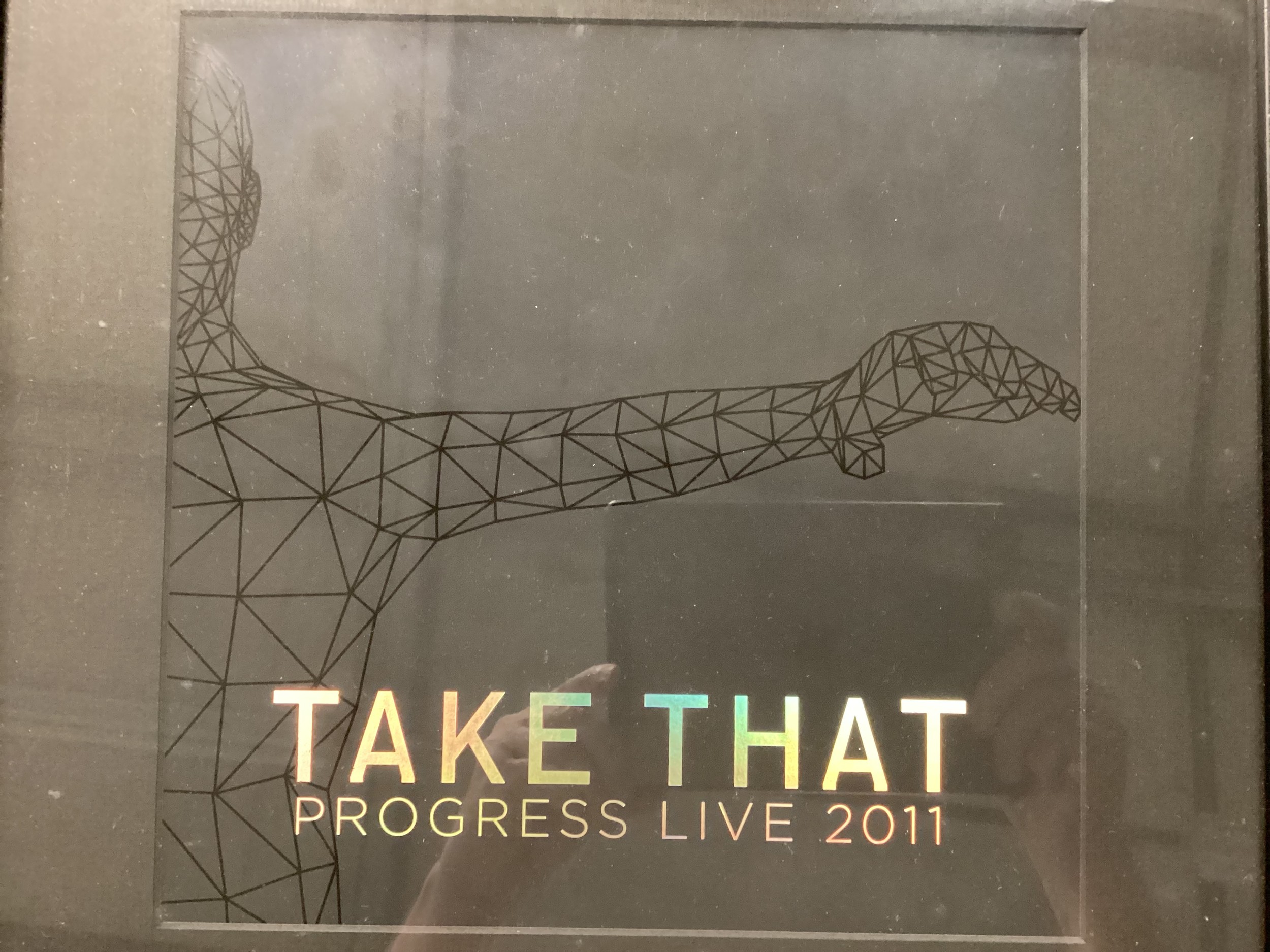 TAKE THAT WALL HANGING ALBUM FRAMED DISPLAYS X 2. First we have a display of “Progress Live” from - Image 3 of 6