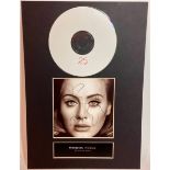 ADELE ORIGINAL SIGNED CD DISPLAY. This is for her ‘25’ titled album released in 2015 and has a