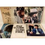 BOB DYLAN VINYL LP RECORDS X 7. Titles here are as follows - Highway 61 Revisited - Desire -