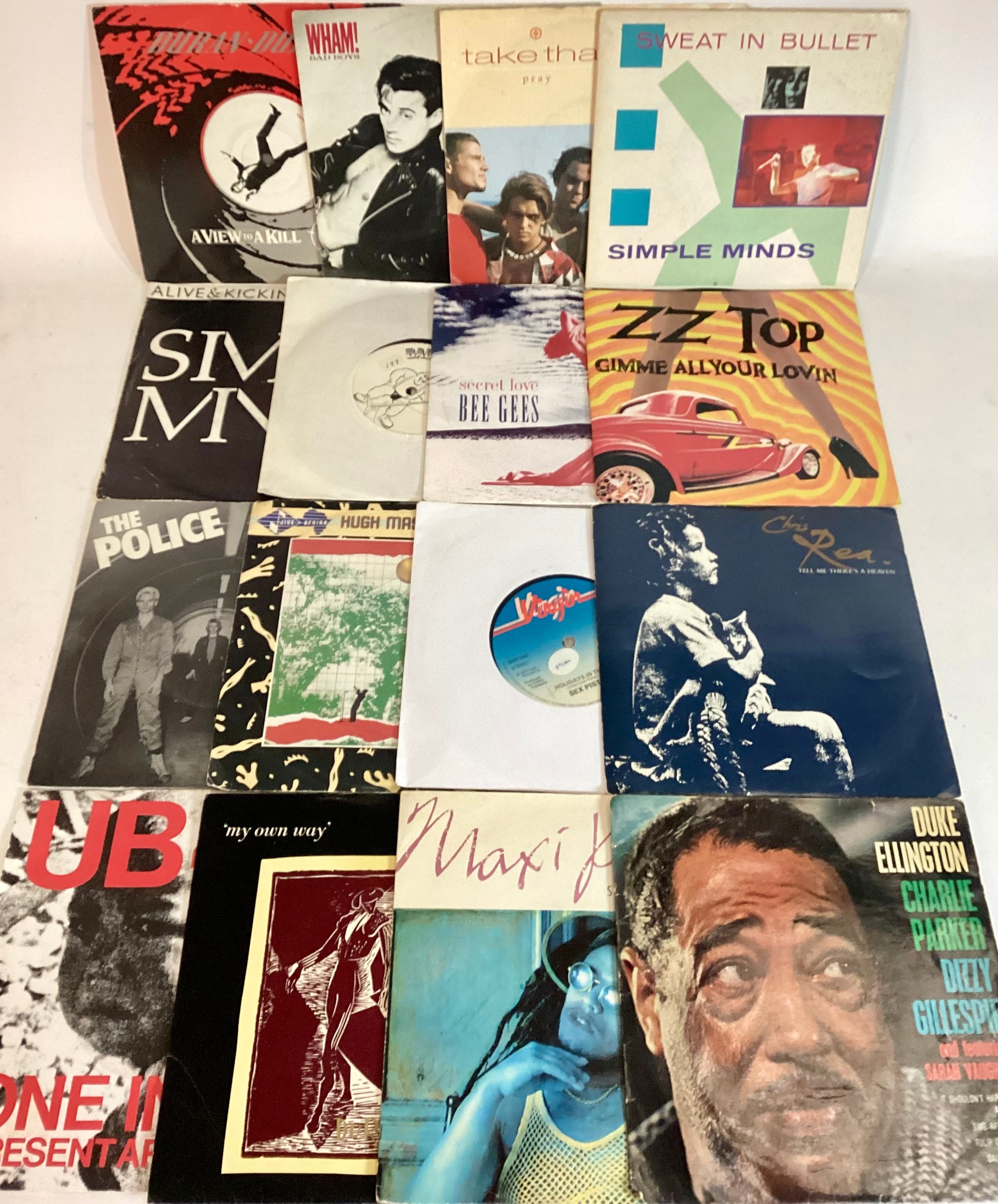 BOX OF VARIOUS 7” VINYL 45RPM SINGLES. Various hits from various artists and groups to include - Sex - Bild 2 aus 2