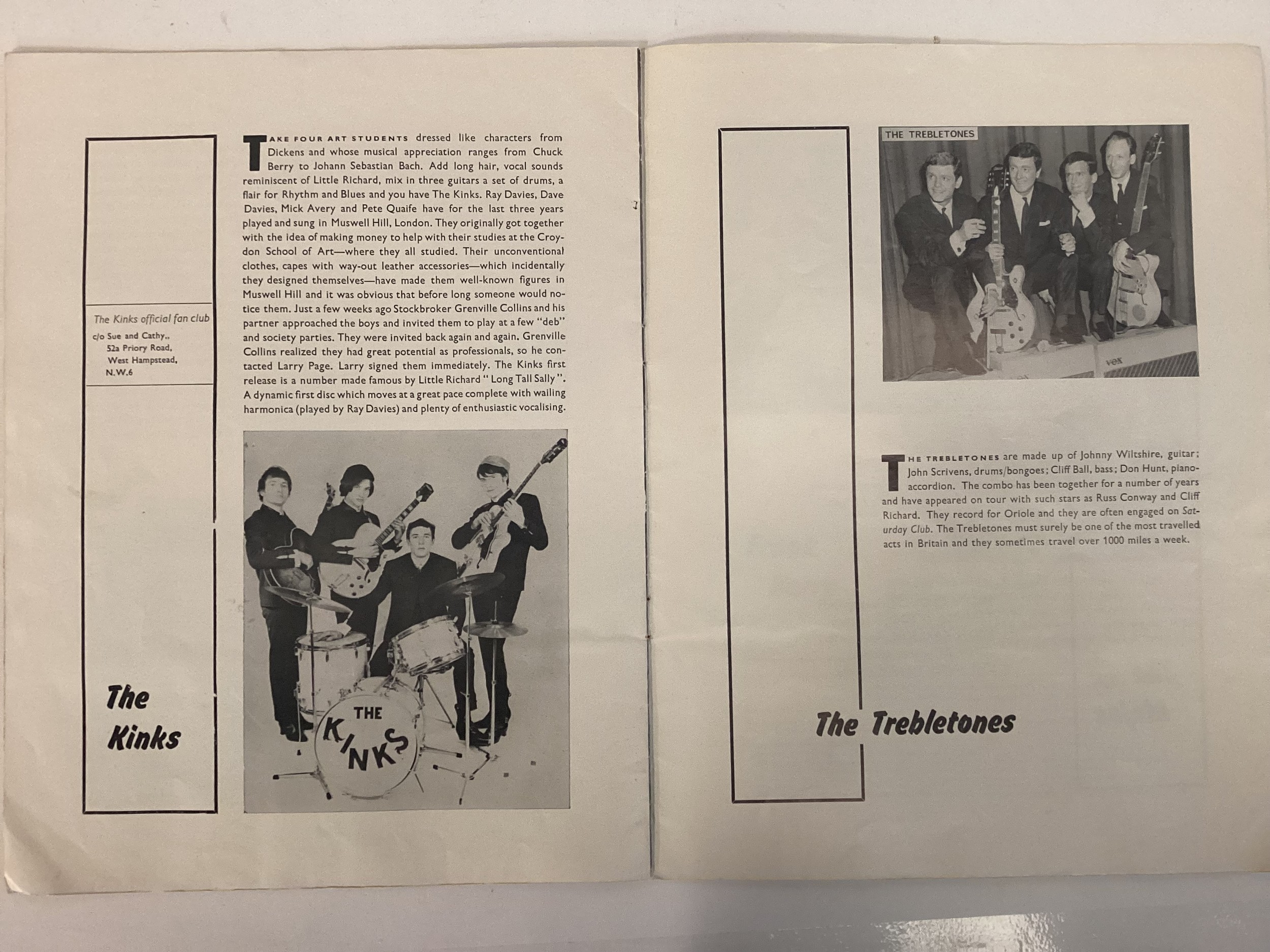 4 VINTAGE MUSIC CONCERT PROGRAMMES. To include The Dave Clark Five with stars also to include The - Image 5 of 10
