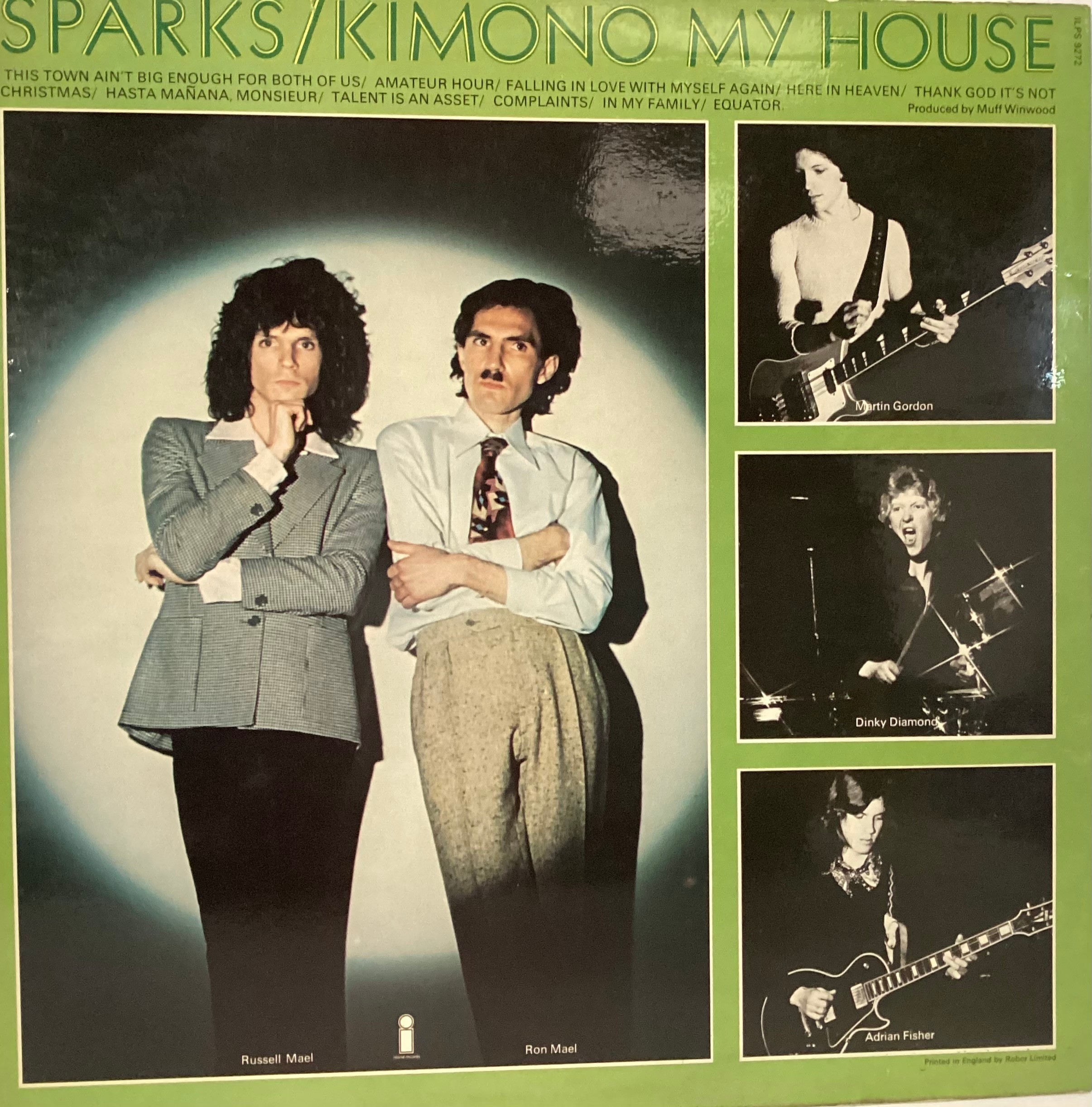 SPARKS 'KIMONO MY HOUSE' 1ST PRESS UK ISLAND PINK RIM VINYL ALBUM. Nice Ex copy found here on Island - Image 2 of 4