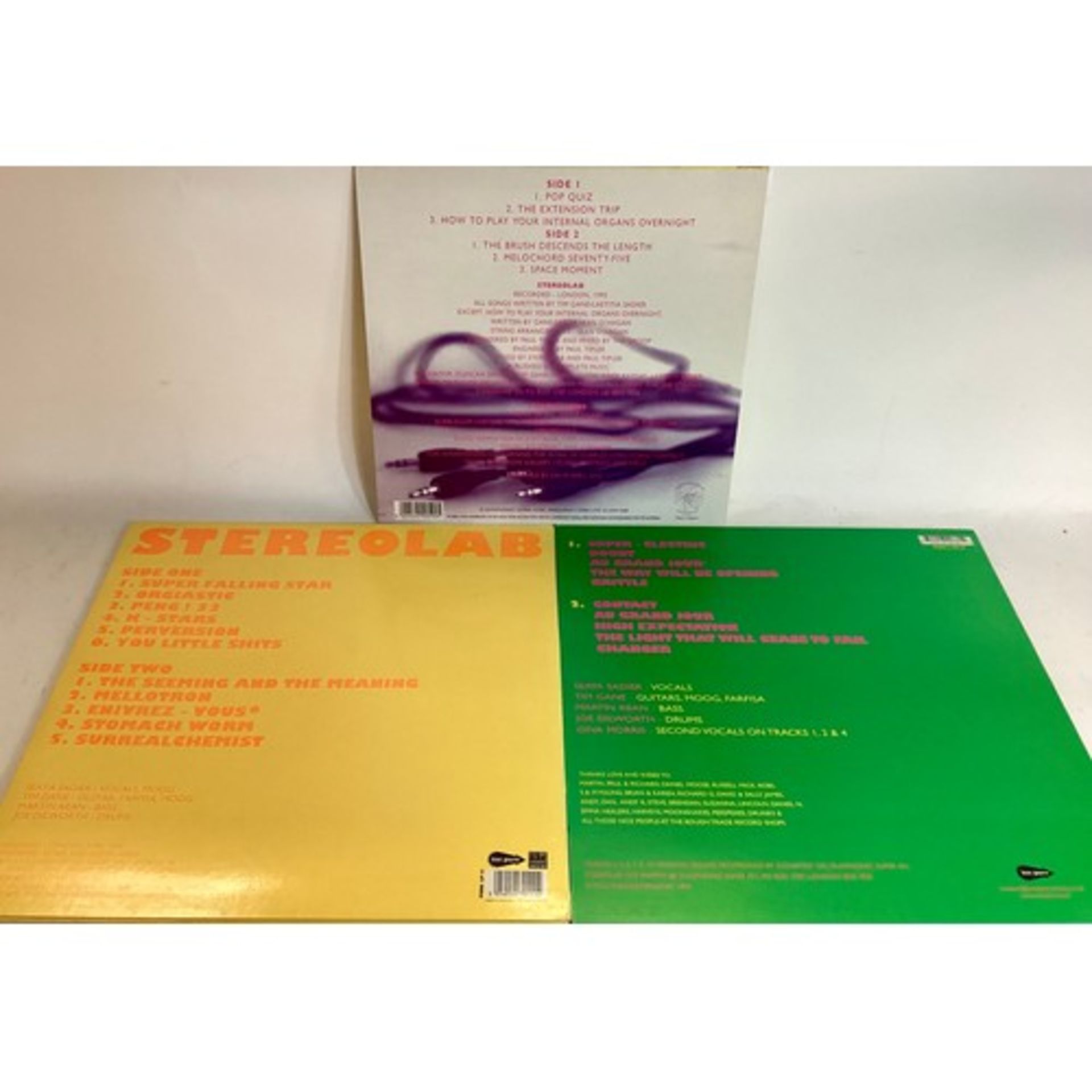 SELECTION OF 3 STEREOLAB VINYL RECORDS. - Image 2 of 2