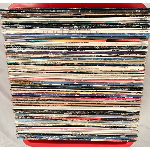 LARGE BOX OF VARIOUS ROCK AND POP VINYL LP RECORDS. - Image 2 of 4