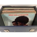 BOX OF VARIOUS MOTOWN AND SOUL RELATED VINYL LP RECORDS. This selection includes artists - Shelley