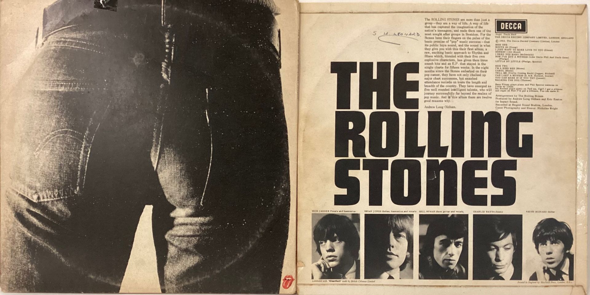 THE ROLLING STONES VINYL ALBUMS X 2. Here we have a copy of there self titled release on Mono - Image 2 of 2