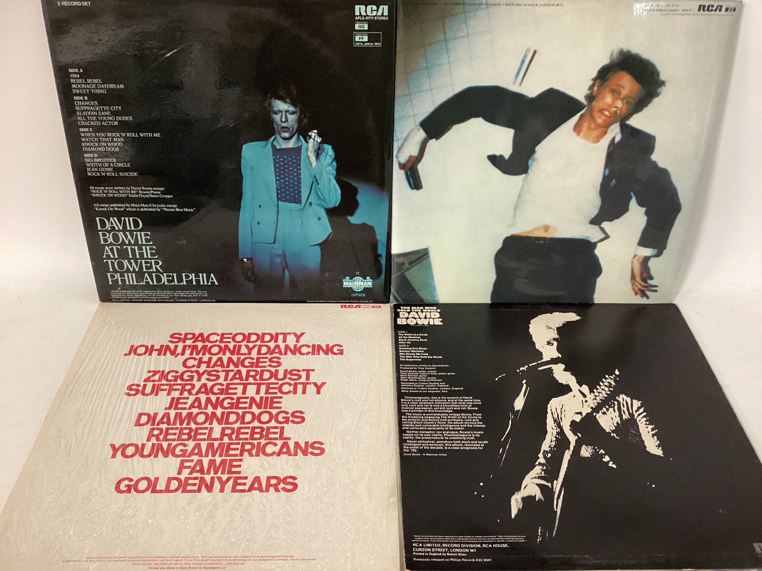 SELECTION OF 4 DAVID BOWIE VINYL LP RECORDS. Titles are as follows - ‘The Man Who Sold The World’ on - Bild 2 aus 12