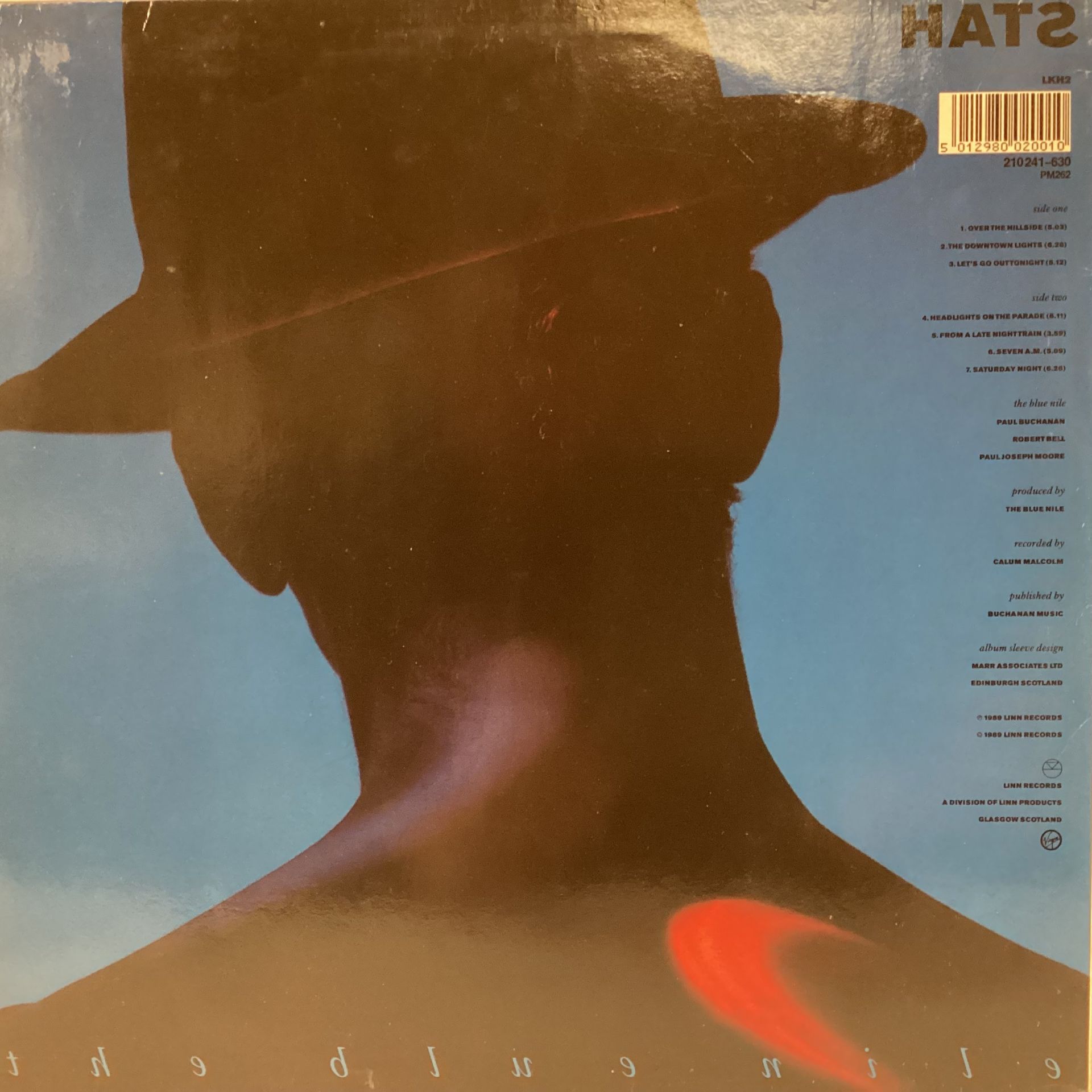 THE BLUE NILE ‘HATS’ LP EU LINN ORIGINAL PRESS. The LP is found here on LINN Records (LKH 2) from - Image 2 of 4