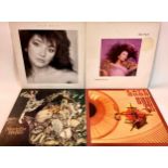 KATE BUSH VINYL ALBUMS X 4. Titles here include - Hounds Of Love - Never For Ever - The Whole