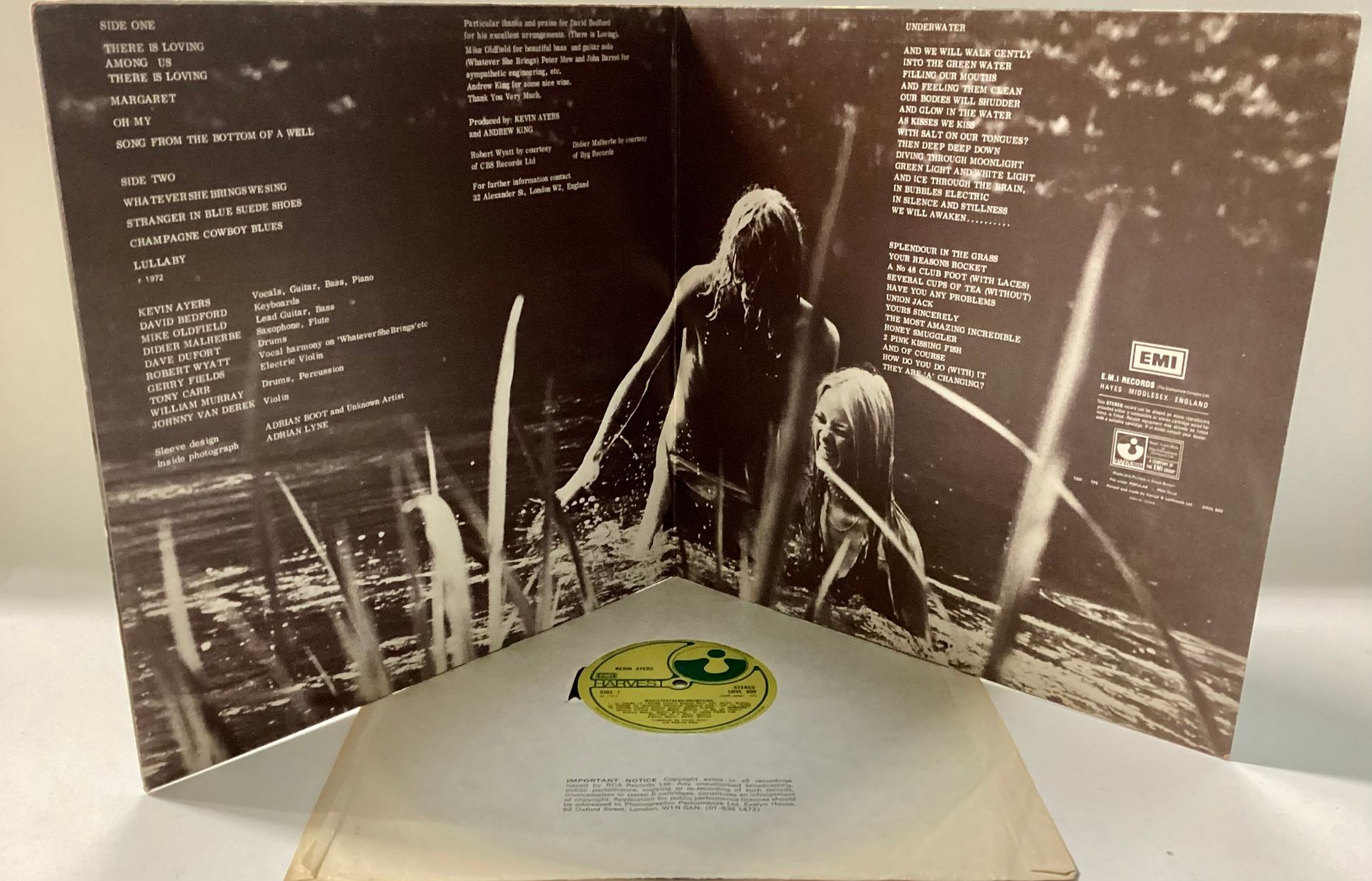 KEVIN AYERS ORIGINAL ALBUM ‘WHATEVER SHE BRINGS WE SINGS’. This album comes in a gatefold textured - Image 3 of 5