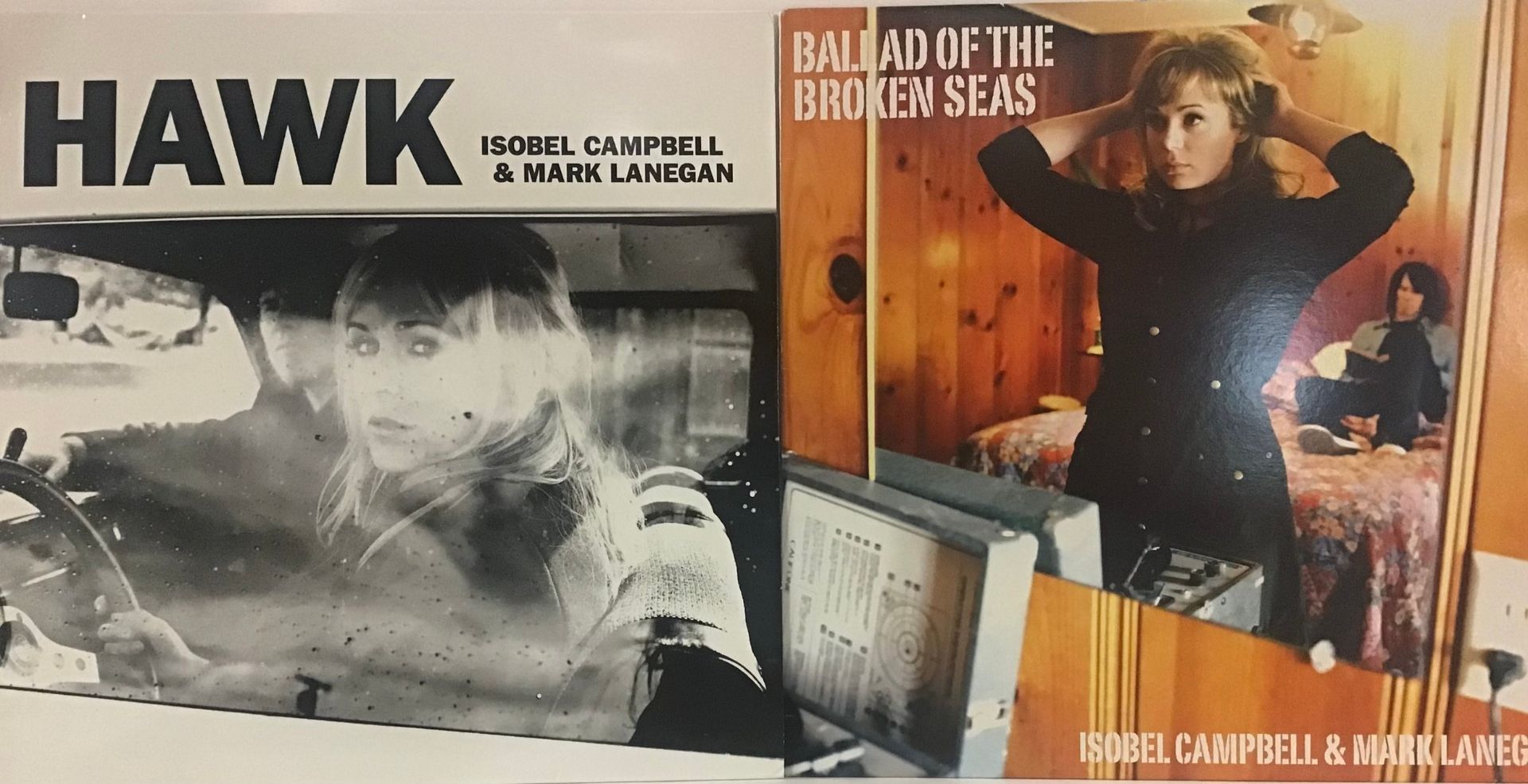 ISOBEL CAMPBELL AND MARK LANEGAN VINYL LP’S X 2. Found here both in Excellent condition with plain