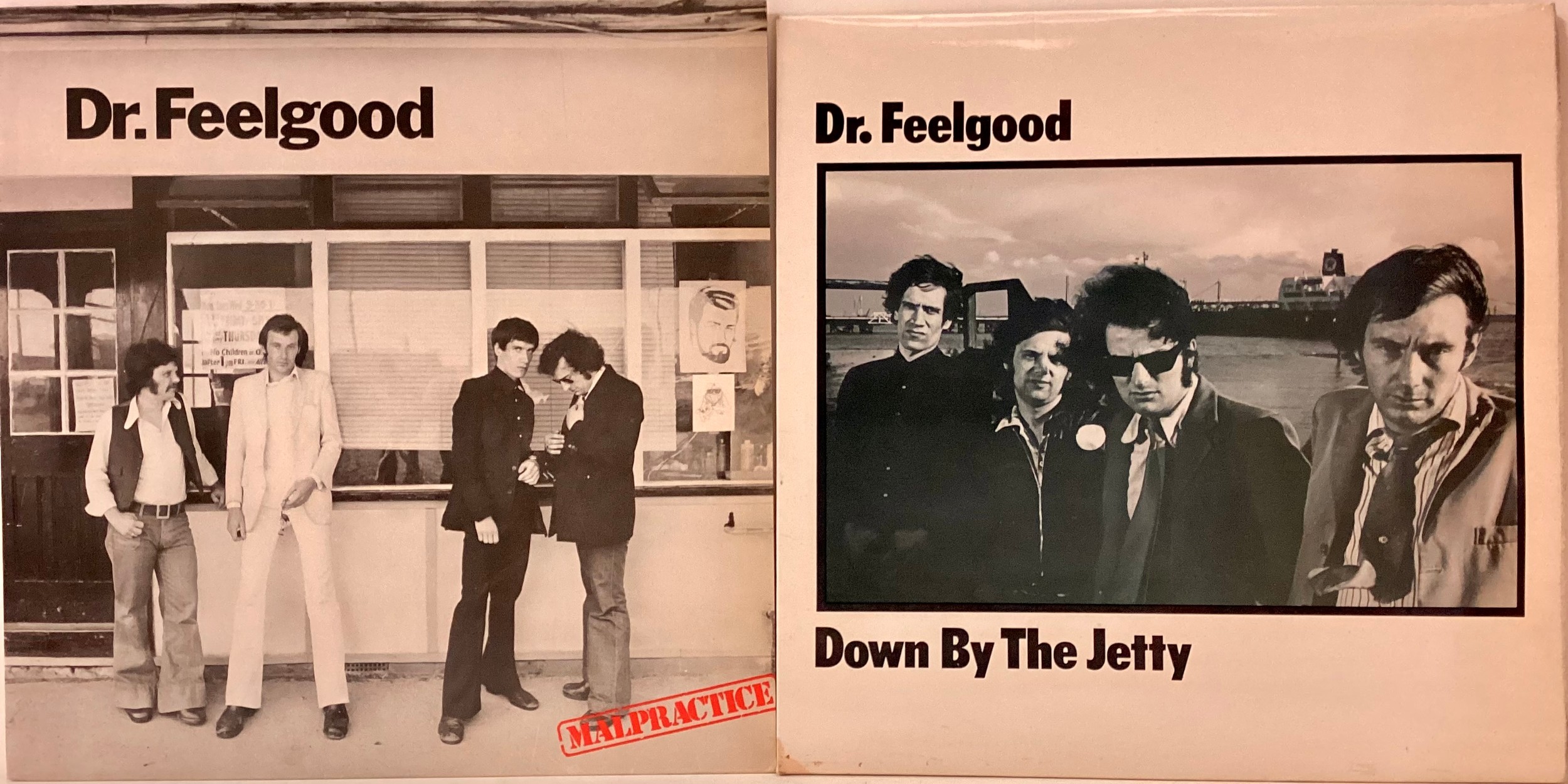 DR. FEELGOOD 2 x VINYL LP RECORDS. Here we have a copy of ‘Down By The Jetty (UAS 29727) and ‘