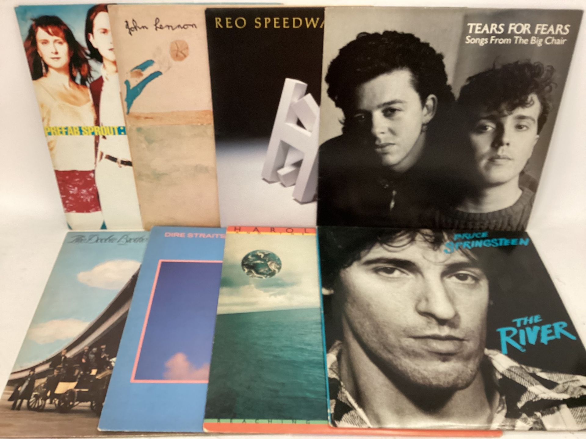 LARGE BOX OF VARIOUS ROCK AND POP RELATED VINYL ALBUMS. Artists in this lot include - Dire Straits - - Image 5 of 5