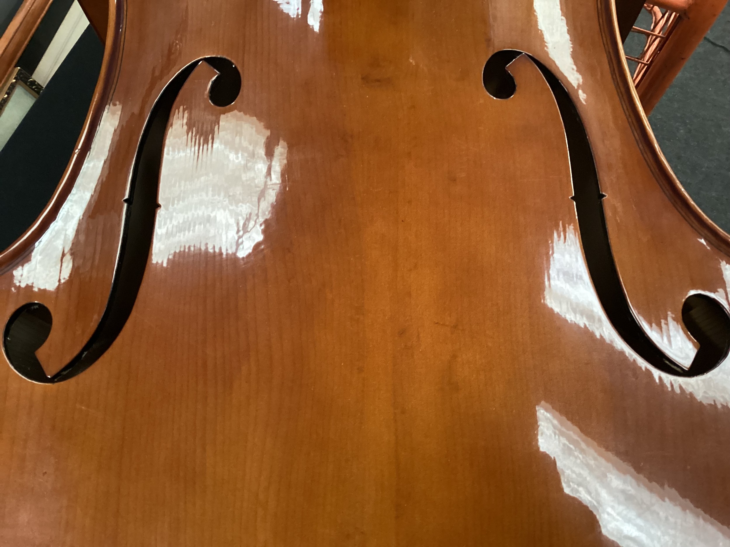 DOUBLE BASS MUSICAL INSTRUMENT. This comes complete with a bow and in a soft black carry case. 68” - Bild 12 aus 16