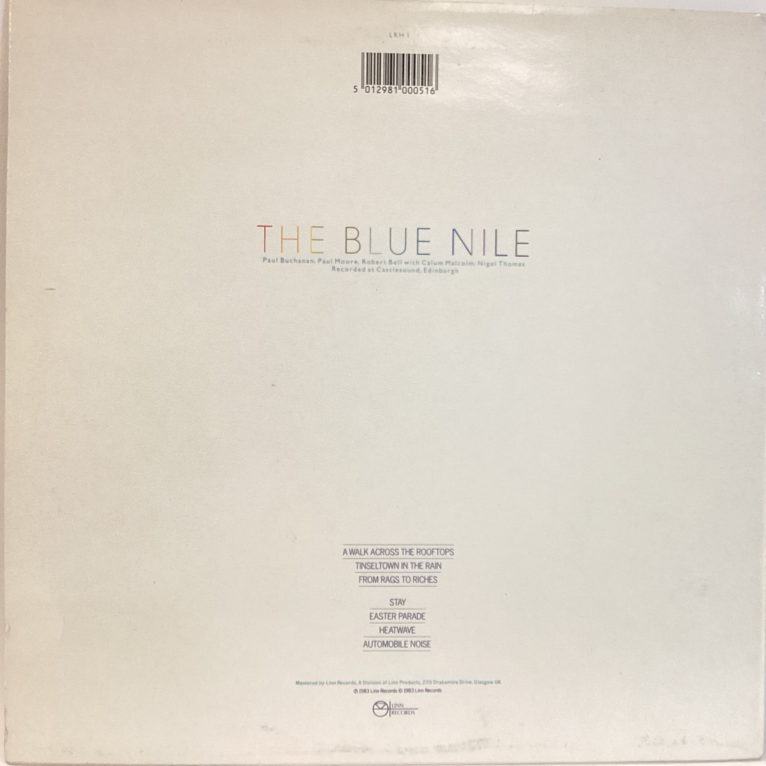 BLUE NILE ‘A WALK ACROSS THE ROOFTOPS’ VINYL LP. From 1983 this vinyl album is on Linn Records LKH 1 - Bild 2 aus 4