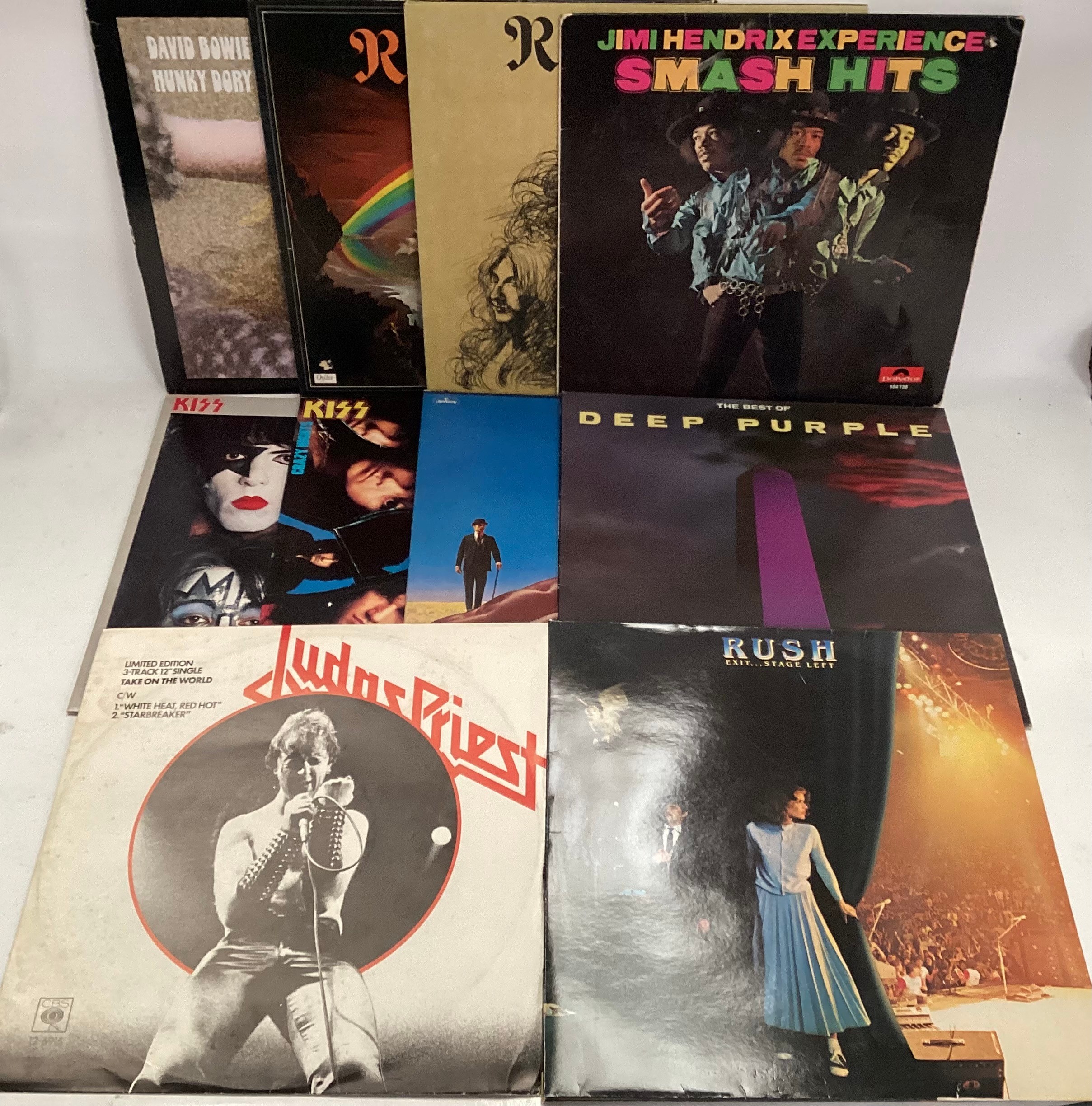 SELECTION OF ROCK RELATED VINYL RECORDS