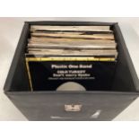 CASE OF VARIOUS BEATLES RELATED SINGLE RECORDS. This selection includes releases from - Plastic