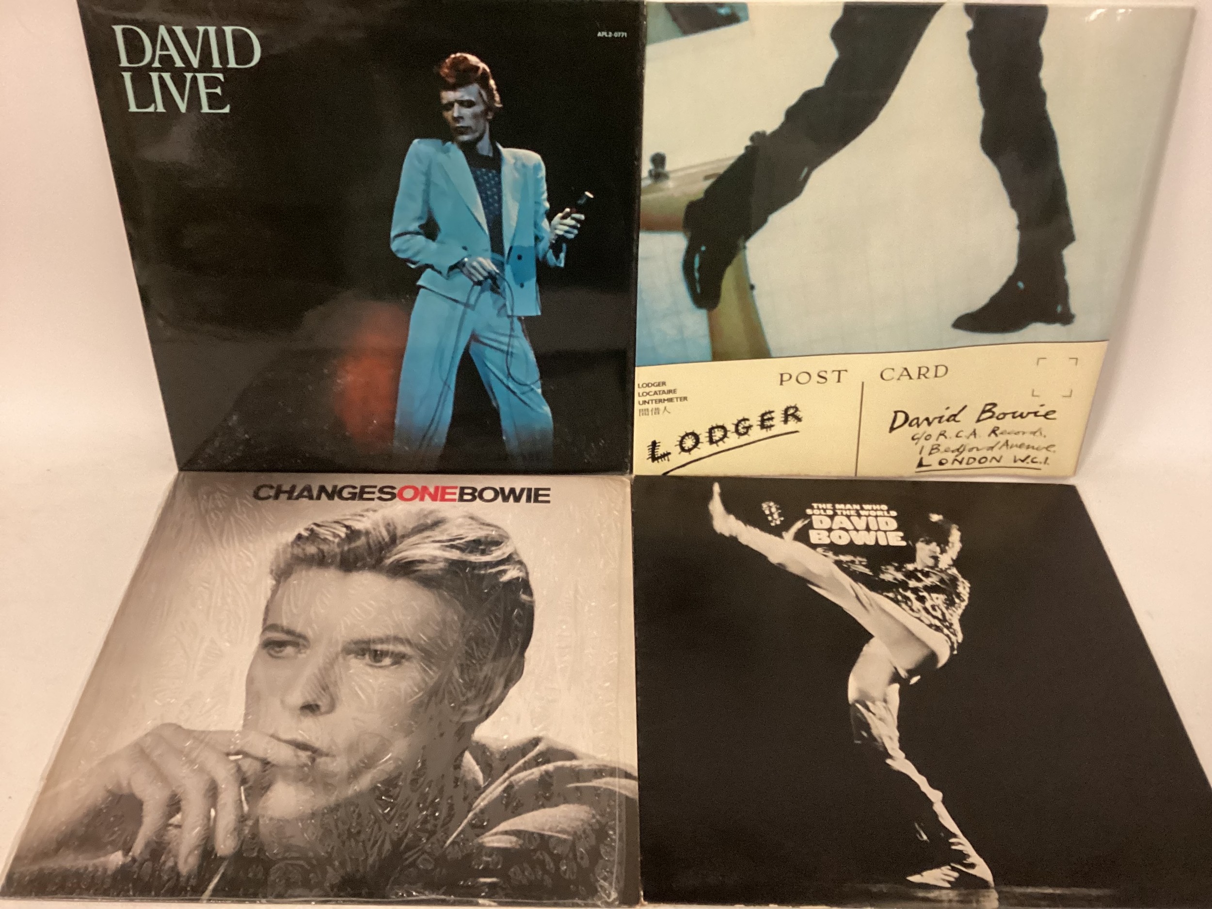 SELECTION OF 4 DAVID BOWIE VINYL LP RECORDS. Titles are as follows - ‘The Man Who Sold The World’ on