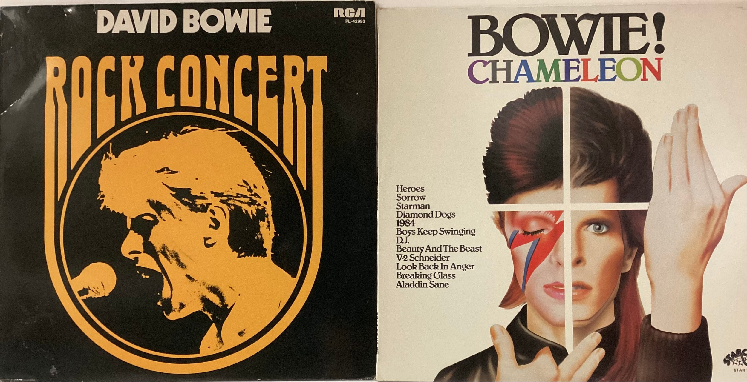 DAVID BOWIE FOREIGN RELEASED VINYL ALBUMS. Starting here with an Australian copy of ‘Chameleon’ on