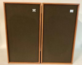 PAIR OF WHARFEDALE LINTON SPEAKERS.These are model 3XP and are in teak cabinets that are in lovely